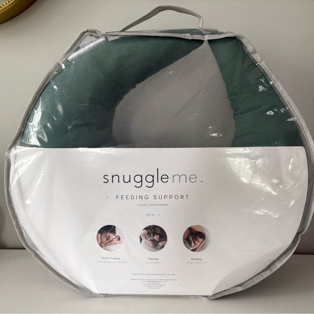 Snuggle Me Feeding & Support Pillow - in Moss